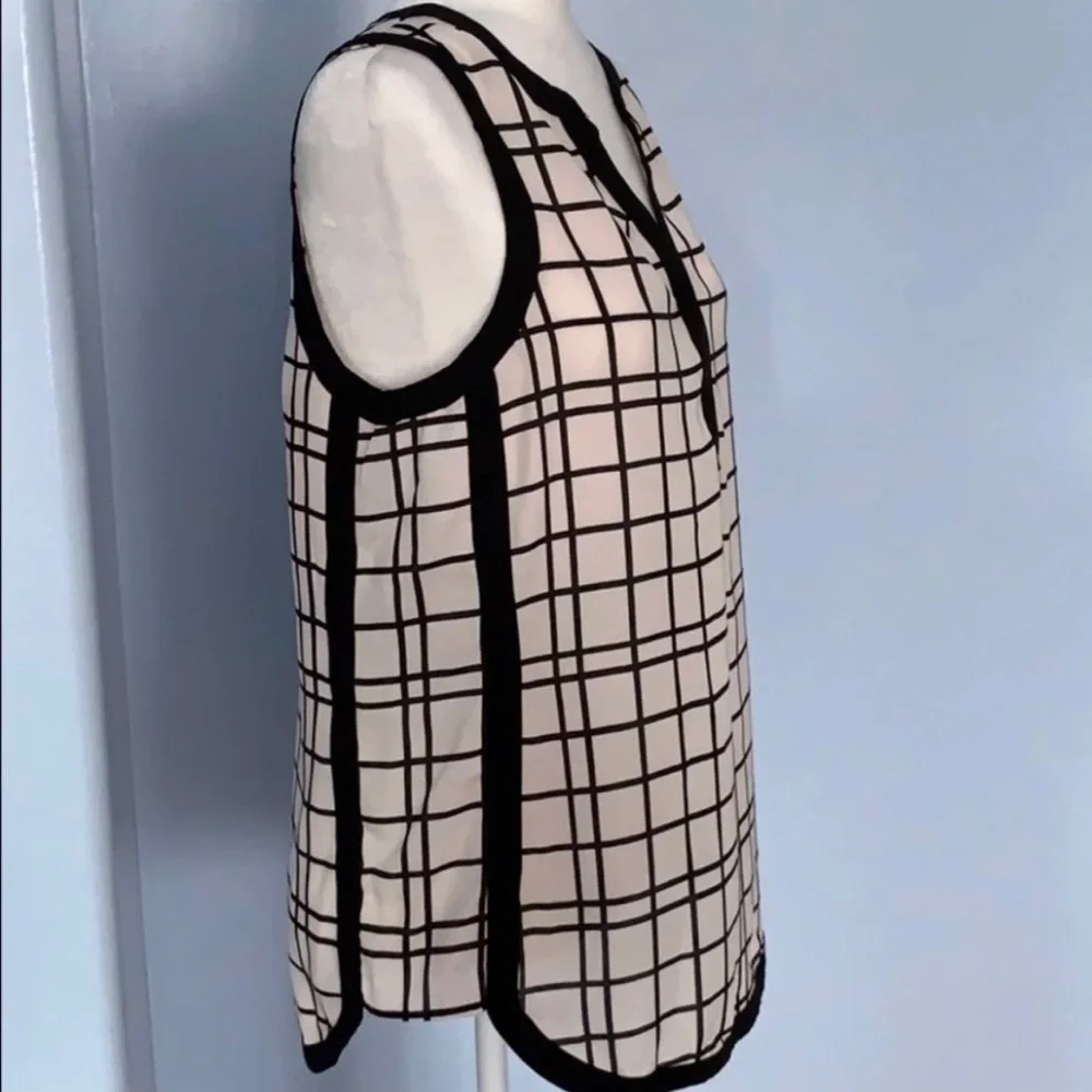 Banana Republic Windowpane Tunic Top 🛒 - Picture 4 of 5